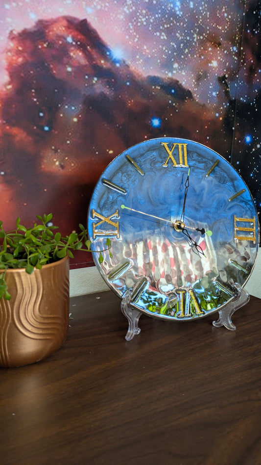 Ocean Epoxy Resin Clock