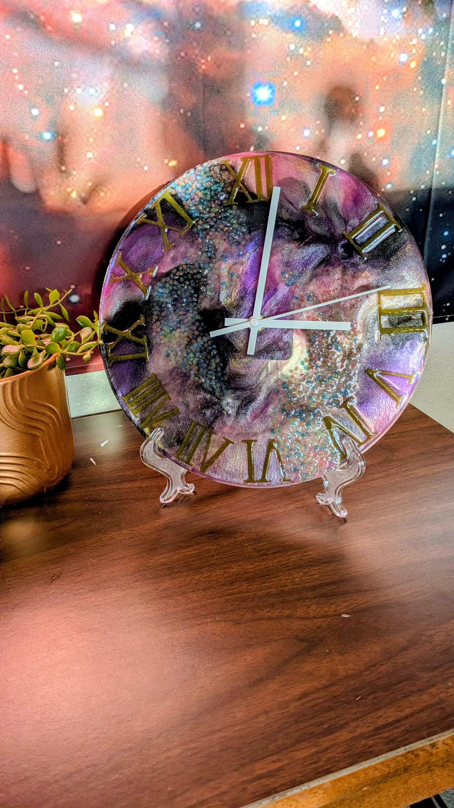 Ocean Epoxy Resin Clock