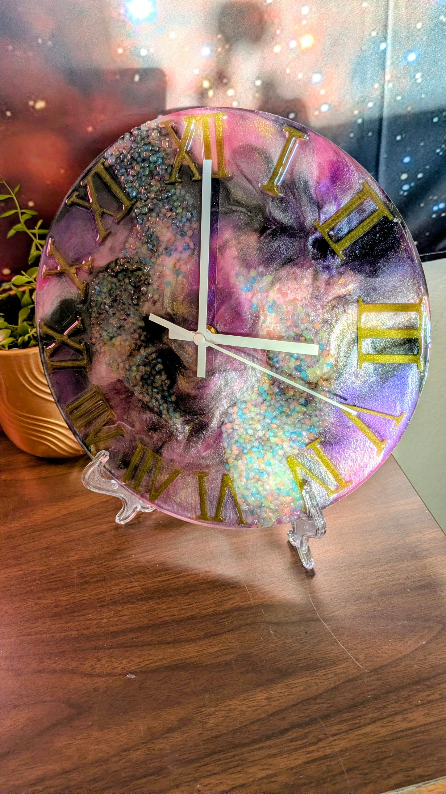 Ocean Epoxy Resin Clock