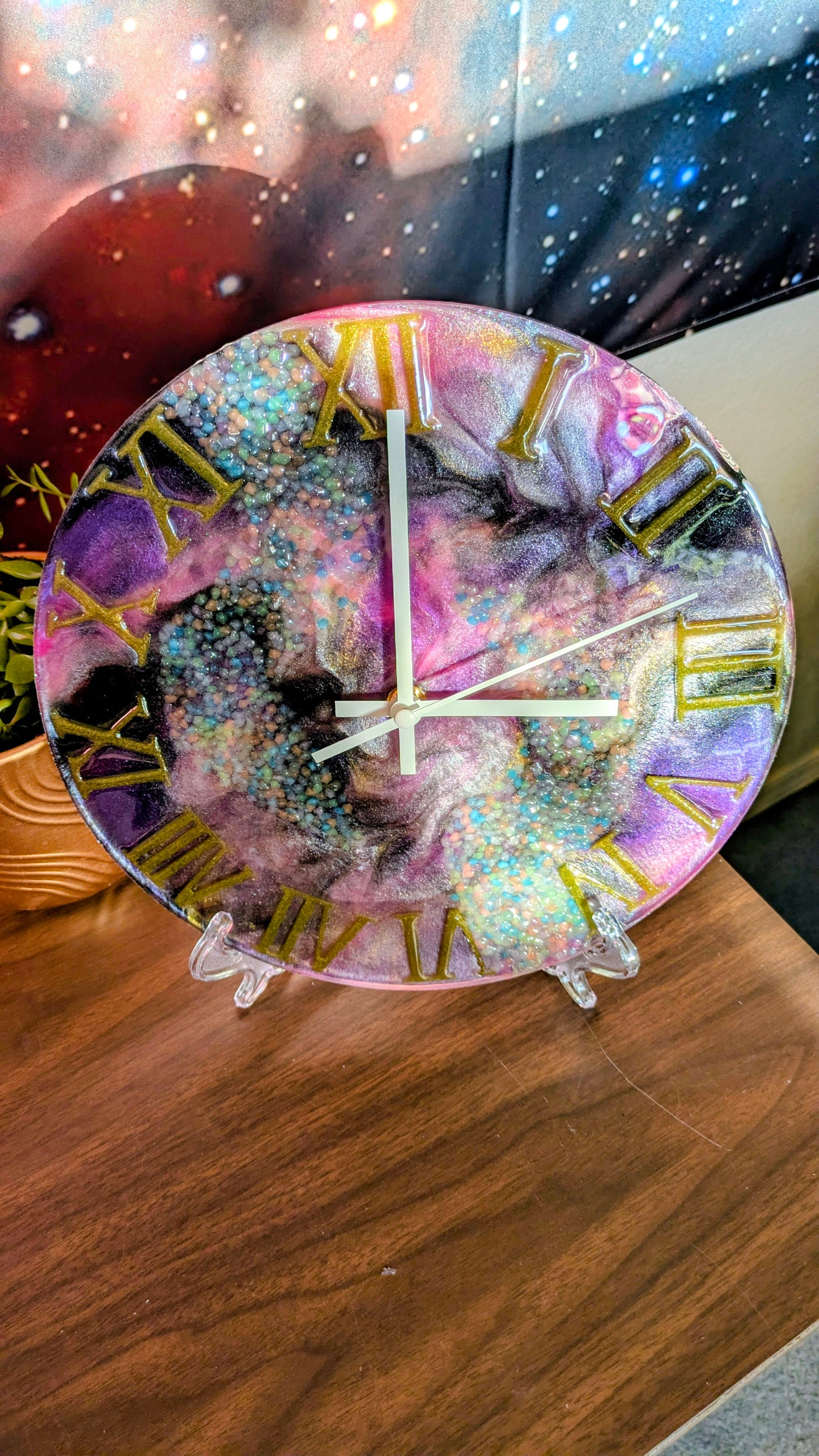 Ocean Epoxy Resin Clock